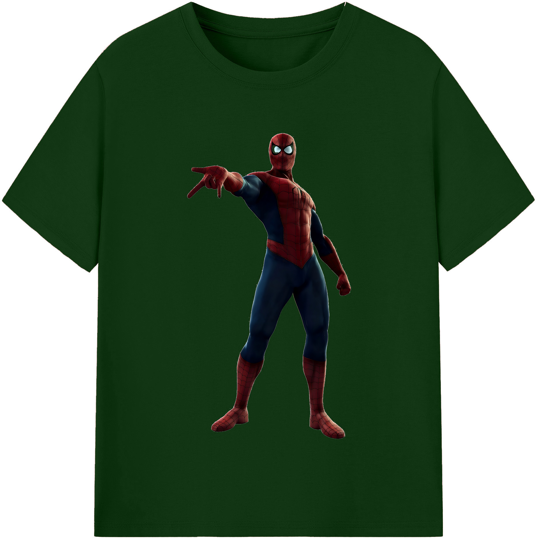 （画像用） Spider Man スパイダーマン 綿100％半袖Tシャツ（フロントプリント）